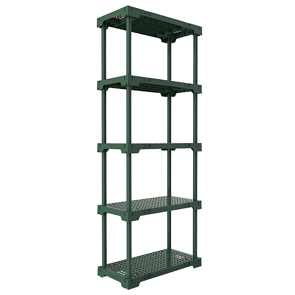 Estante 5 Prateleiras Plástica Poly Grifit Multi-Uso Verde 167x70x35
