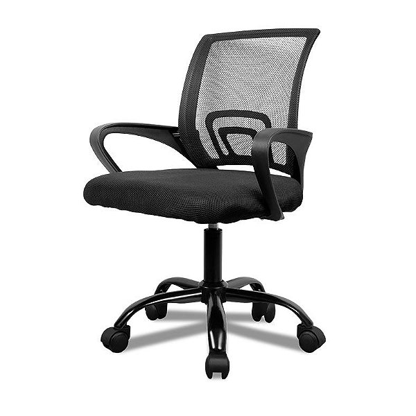Cadeira Office Zinnia Hera L Mesh Espuma regular Preto - ZNO-HRAL-BK02