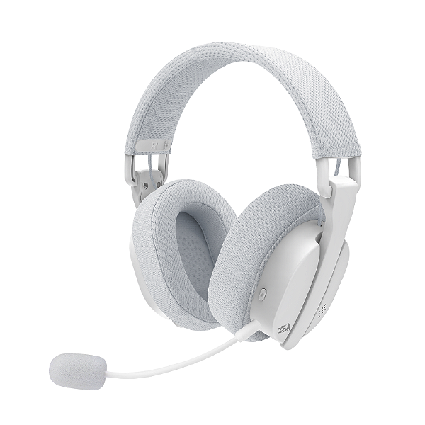 Headset Gamer Redragon Luce Sem Fio 40mm 20000Hz Bluetooth 2.4GHz USB Branco - H888W