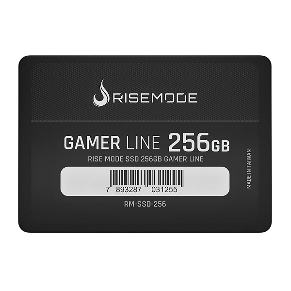 SSD Gamer Rise Mode 256GB Z Series Line 2,5" SATA III Leitura 530MB/s Gravação 520MB/s - RM-SSD-256