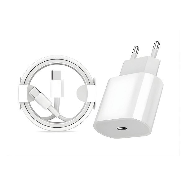 Carregador Turbo USB Tipo-C 35w Compatível Com Iphone IOS Branco - MM-CDT-C