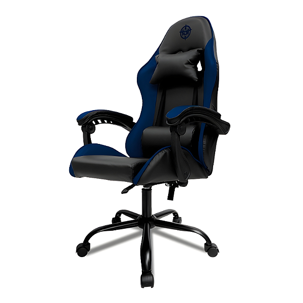 Cadeira Gamer TGT Heron Reclinável Até 120kg Preta e Azul - TGT-HR-BBU01