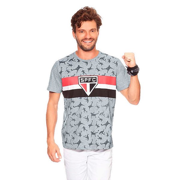Camiseta São Paulo F.C. Casual Masculina Oficial Promoção
