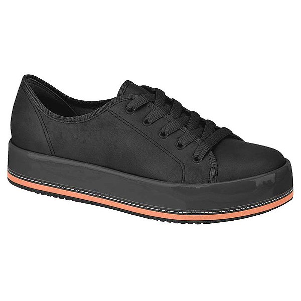 tenis flatform preto verniz