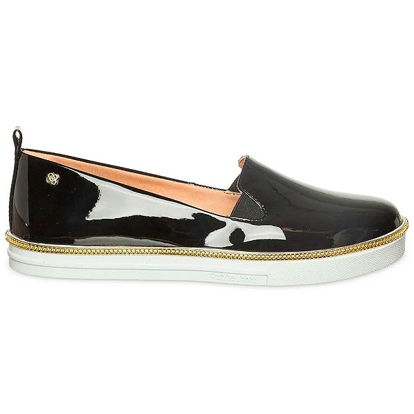slip on petite jolie preto verniz