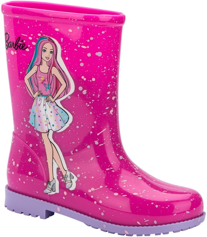 Bota Galocha Barbie Fashion Grendene Kids rosa