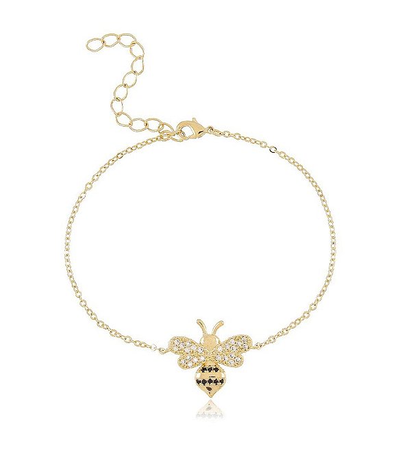 Pulseira de abelha (escolha o banho)
