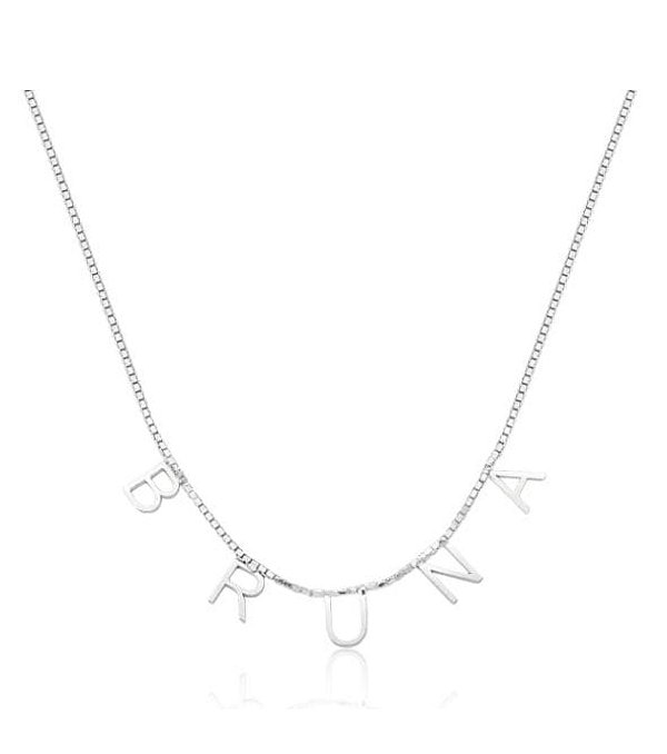 Colar personalizado de nome na prata 925