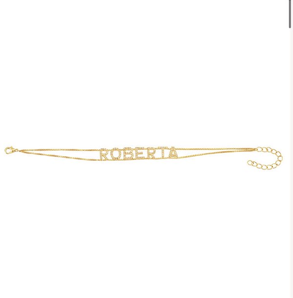 Pulseira personalizada de nome