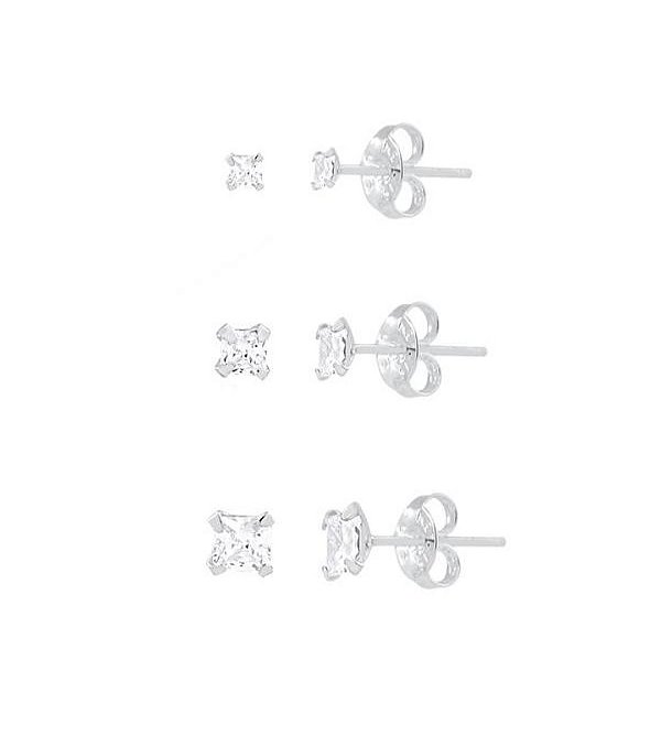 Trio no formato de quadrado na prata 925