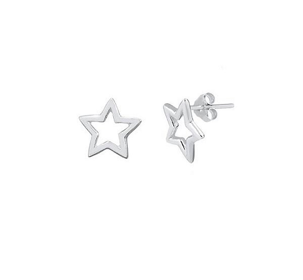 Brinco de estrela na prata