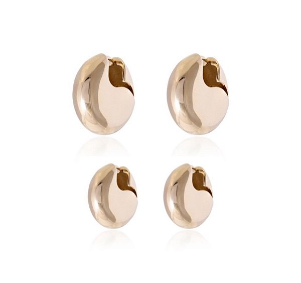 Dupla de argola lisa