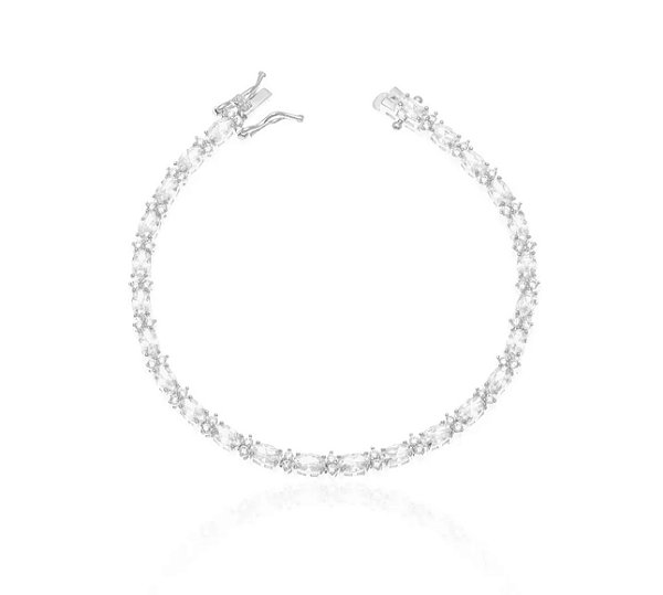Pulseira riviera oval cristal