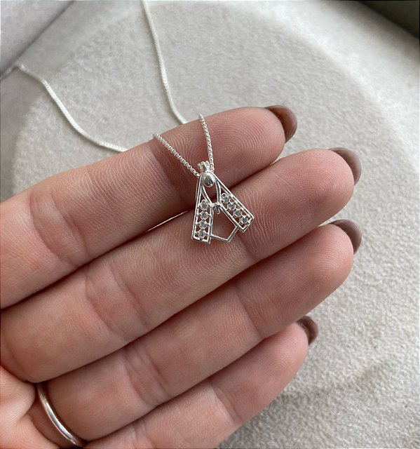 Colar Nossa Senhora Aparecida de prata 925