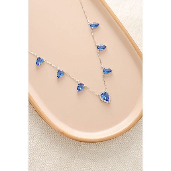 Colar de pedra tanzanita