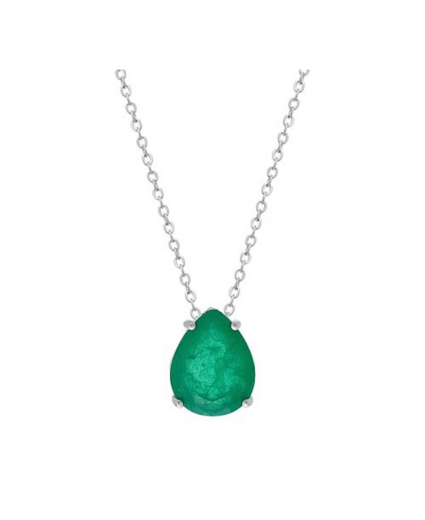 Colar de gota esmeralda