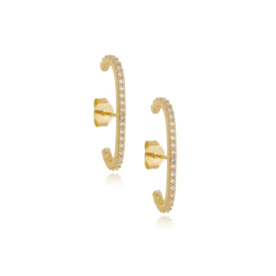 Brinco ear hook dourado