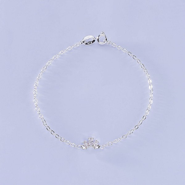 Pulseira infantil na prata