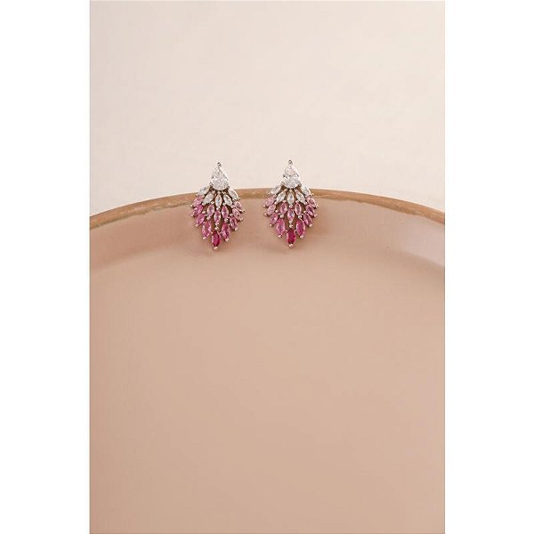 Brinco de navetes pink