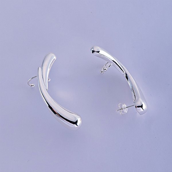 Brinco ear cuff de prata