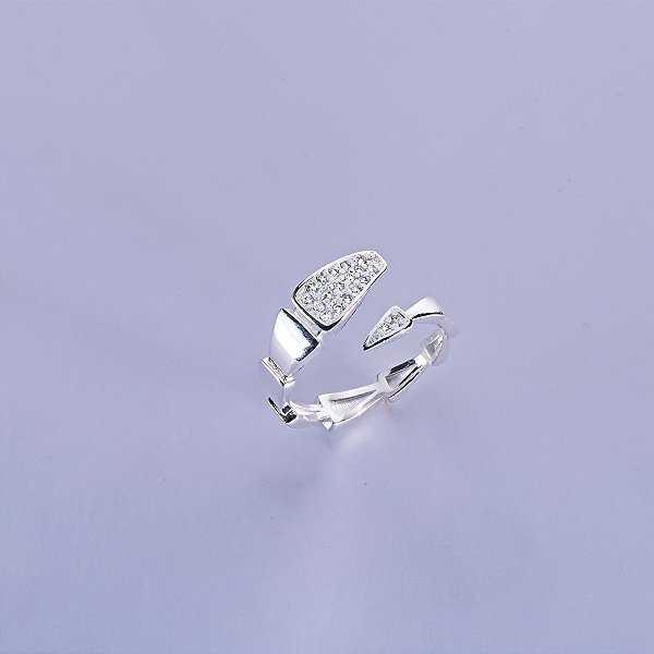 Anel de serpente de prata