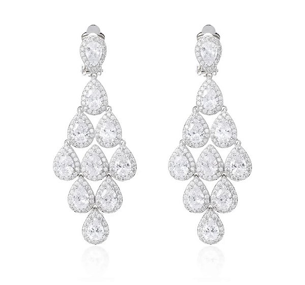 Brinco cascata cristal