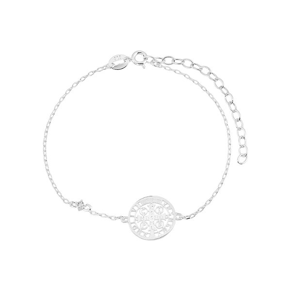 Pulseira de São Bento na prata 925