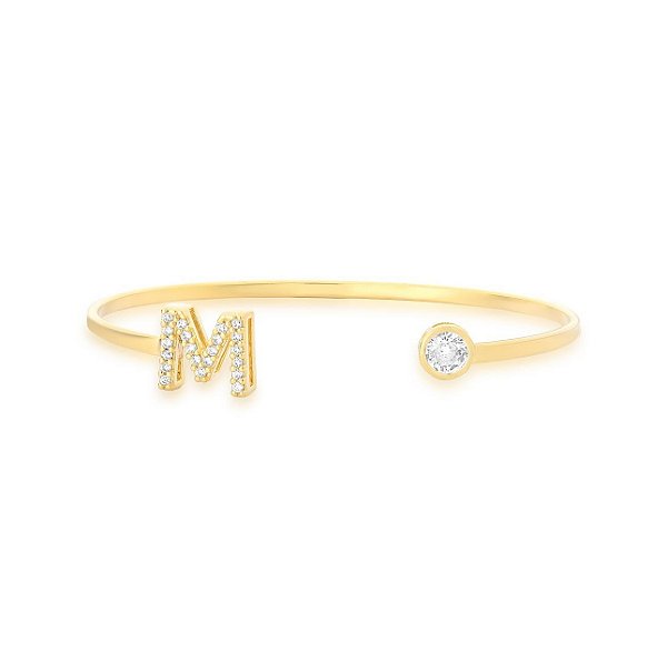 Bracelete de letra (escolha a letra)
