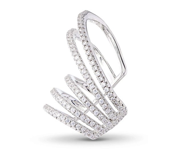 Piercing fake cinco fileiras