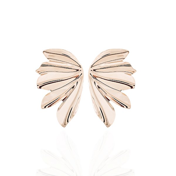 Brinco leque desenhado