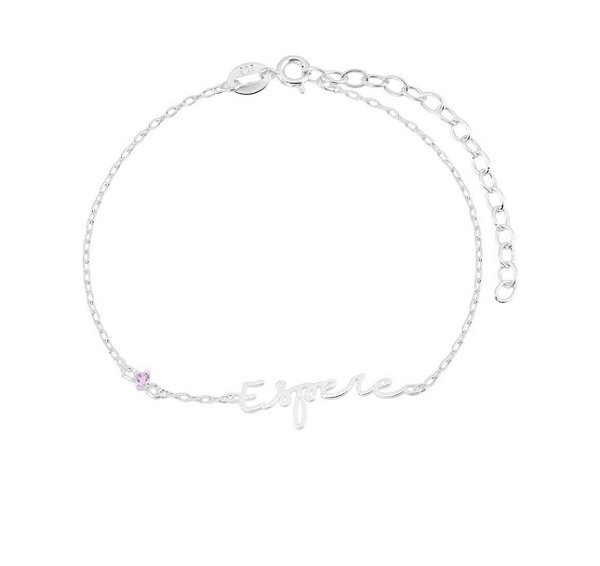 Pulseira espere na prata