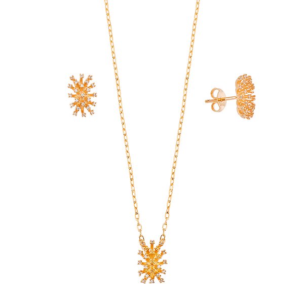 Conjunto chuveiro cravejado