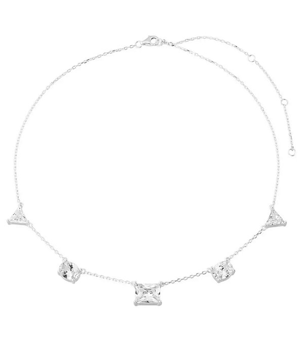 Choker cristal na prata