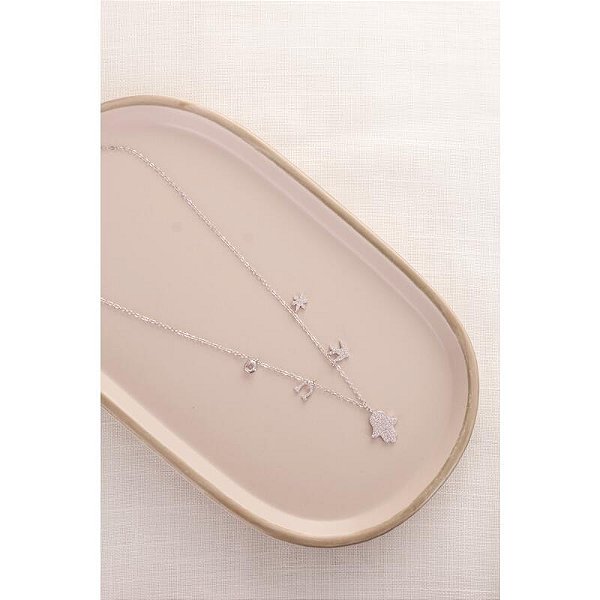 Colar ponto de luz e ferradura