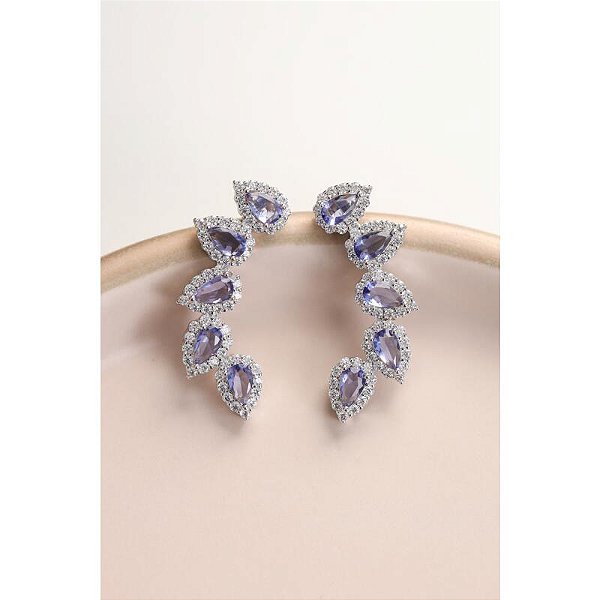 Brinco ear cuff tanzanita