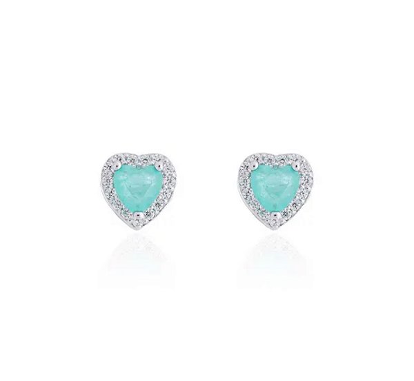 Brinco de coração colombiana