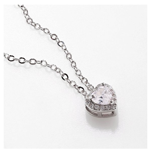 Colar de coração Cristal