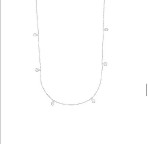 Colar com pontos de luz cristal