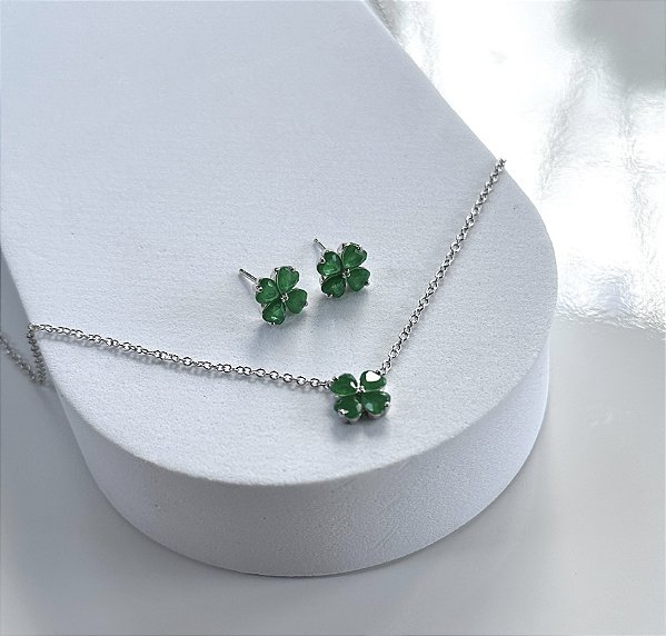 Conjunto trevo esmeralda