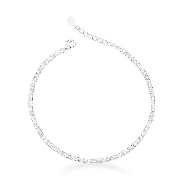 Pulseira riviera 1 mm prata 925