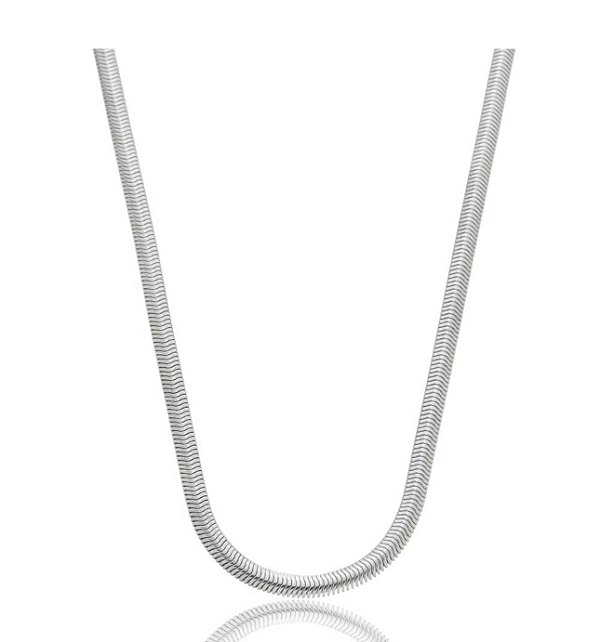 Colar de malha na prata 925 (escolha o tamanho)