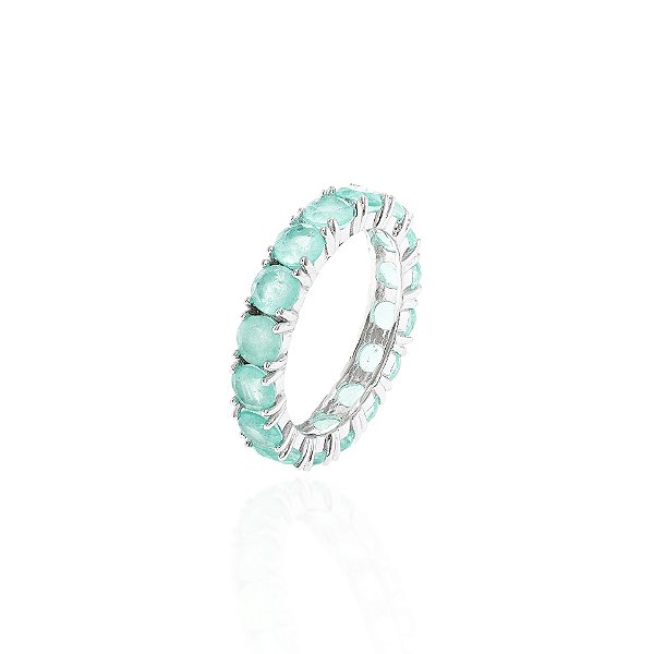 Anel colombiana na prata 925