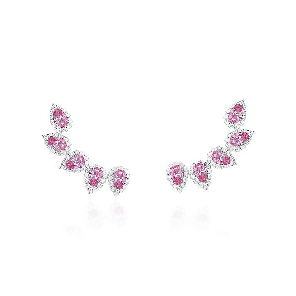 Brinco ear cuff pink