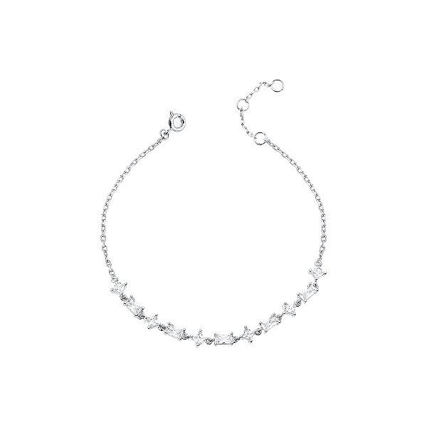Pulseira baguetada cristal