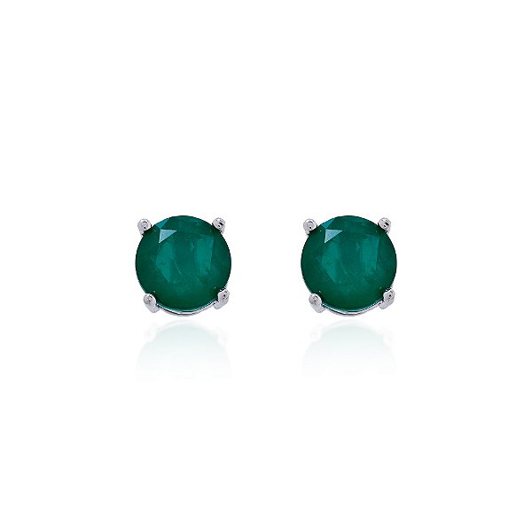 Brinco esmeralda 10mm