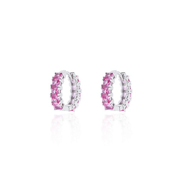 Brinco argola pink 19mm
