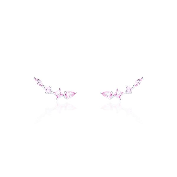 Brinco mini ear cuff pink