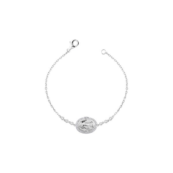 Pulseira Nossa Senhora das Graças prata 925