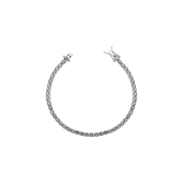 Pulseira riviera 4 garras tanzanita