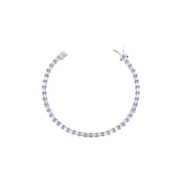 Pulseira riviera retangular tanzanita